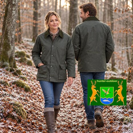Hunter Outdoor Bolton Classic Groen Waxjas