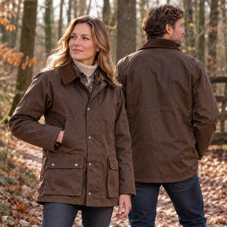 Hunter Outdoor Bolton Classic Bruin Waxjas Hunter Outdoor Bolton Classic Bruin Waxjas