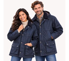 Hunter Outdoor Bolton Classic Blauw Waxjas