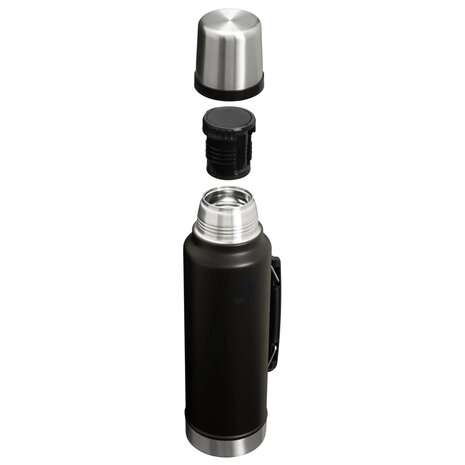 Stanley The Legendary Classic Matte Black Pebble Thermosfles 1.4L