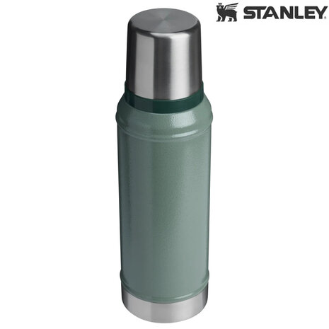 Stanley The Legendary Classic Hammertone Green Thermosfles 0.94L Stanley The Legendary Classic Hammertone Green Thermosfles 0.94L