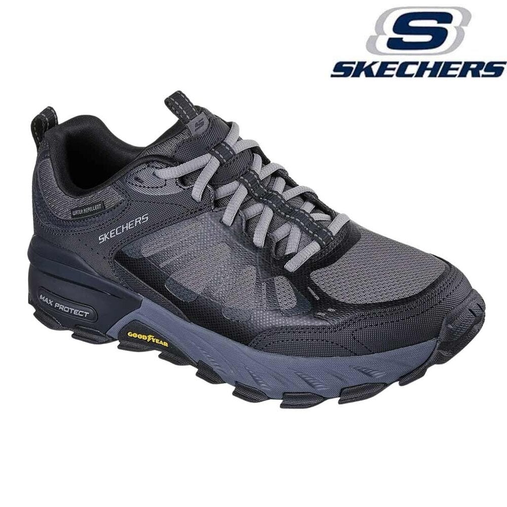 Skechers Max Protect Sherwood Black Charcoal Wandelsneakers Heren Skechers Max Protect Sherwood Black Charcoal Wandelsneakers Heren