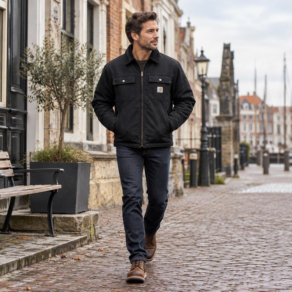 Carhartt Montana Rugged Flex Zwart Winterjas Heren Carhartt Montana Rugged Flex Zwart Winterjas Heren