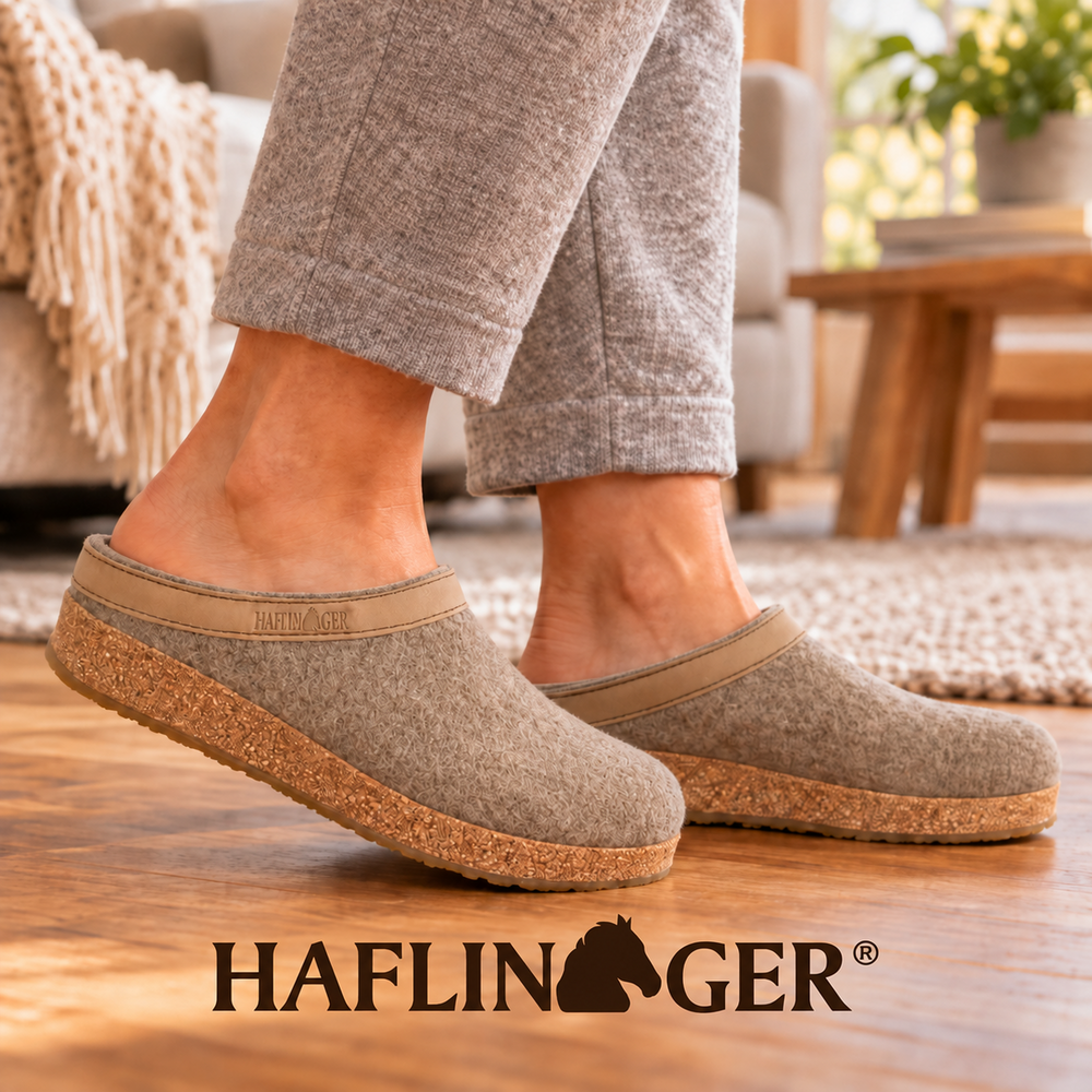 Haflinger Grizzly Torben Torf Pantoffels Haflinger Grizzly Torben Torf Pantoffels