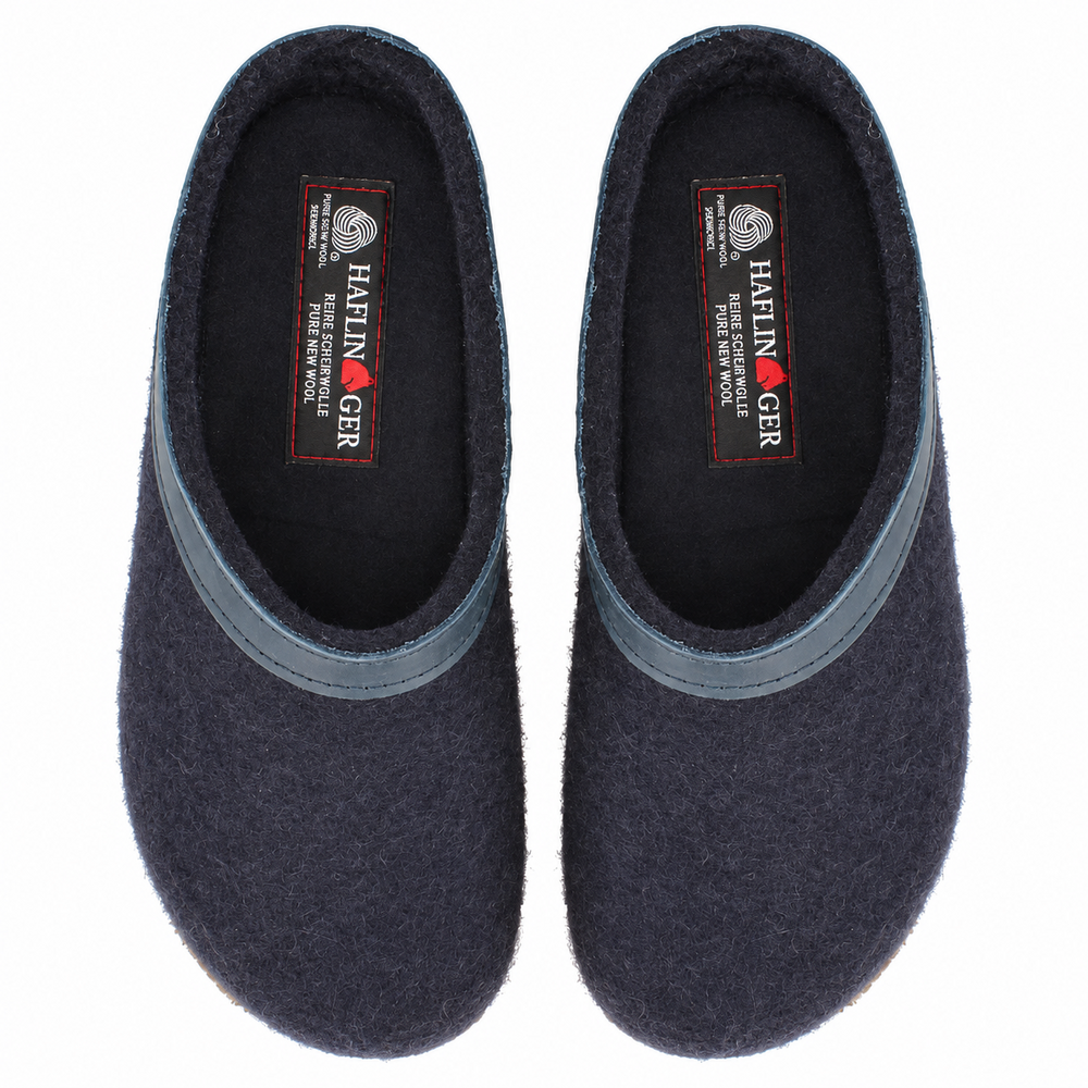 Haflinger Grizzly Torben Mittelblau Pantoffels