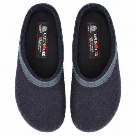 Haflinger Grizzly Torben Mittelblau Pantoffels