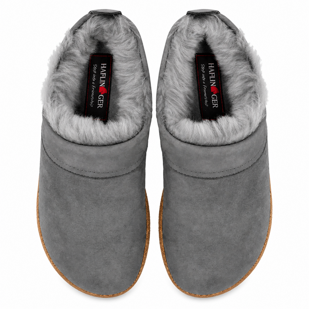 Haflinger Snowbird Antrazit Pantoffels