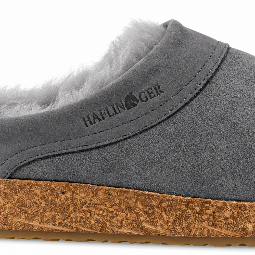Haflinger Snowbird Antrazit Pantoffels