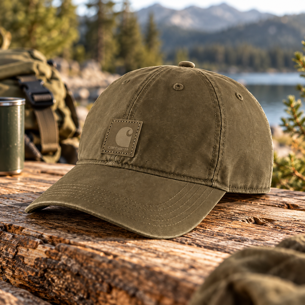 Carhartt Canvas Burnished Logs Cap Carhartt Canvas Burnished Logs Cap