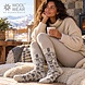 Woolwear of Scandinavia Ecru wollen sokken met schaapmotief Woolwear of Scandinavia Ecru wollen sokken met schaapmotief