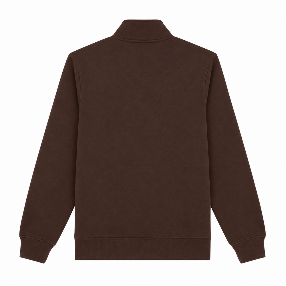Dickies Oakport Quarter Zip Sweater Chocolate Brown Dickies Oakport Quarter Zip Sweater Chocolate Brown
