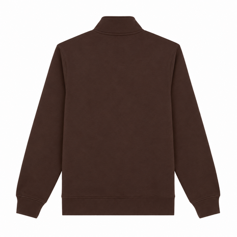 Dickies Oakport Quarter Zip Sweater Chocolate Brown Dickies Oakport Quarter Zip Sweater Chocolate Brown