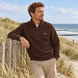 Dickies Oakport Quarter Zip Sweater Chocolate Brown Dickies Oakport Quarter Zip Sweater Chocolate Brown