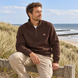 Dickies Oakport Quarter Zip Sweater Chocolate Brown Dickies Oakport Quarter Zip Sweater Chocolate Brown