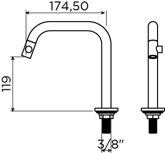 Kaldur Kaldur cold water tap