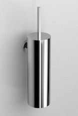 Flat toilet brush holder, wall mounted