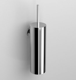 Flat toilet brush holder, wall mounted