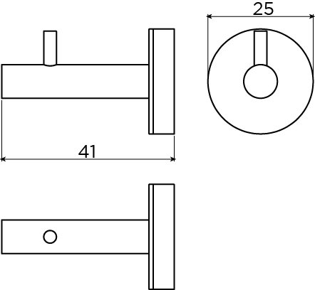 Slim 2 towel hooks