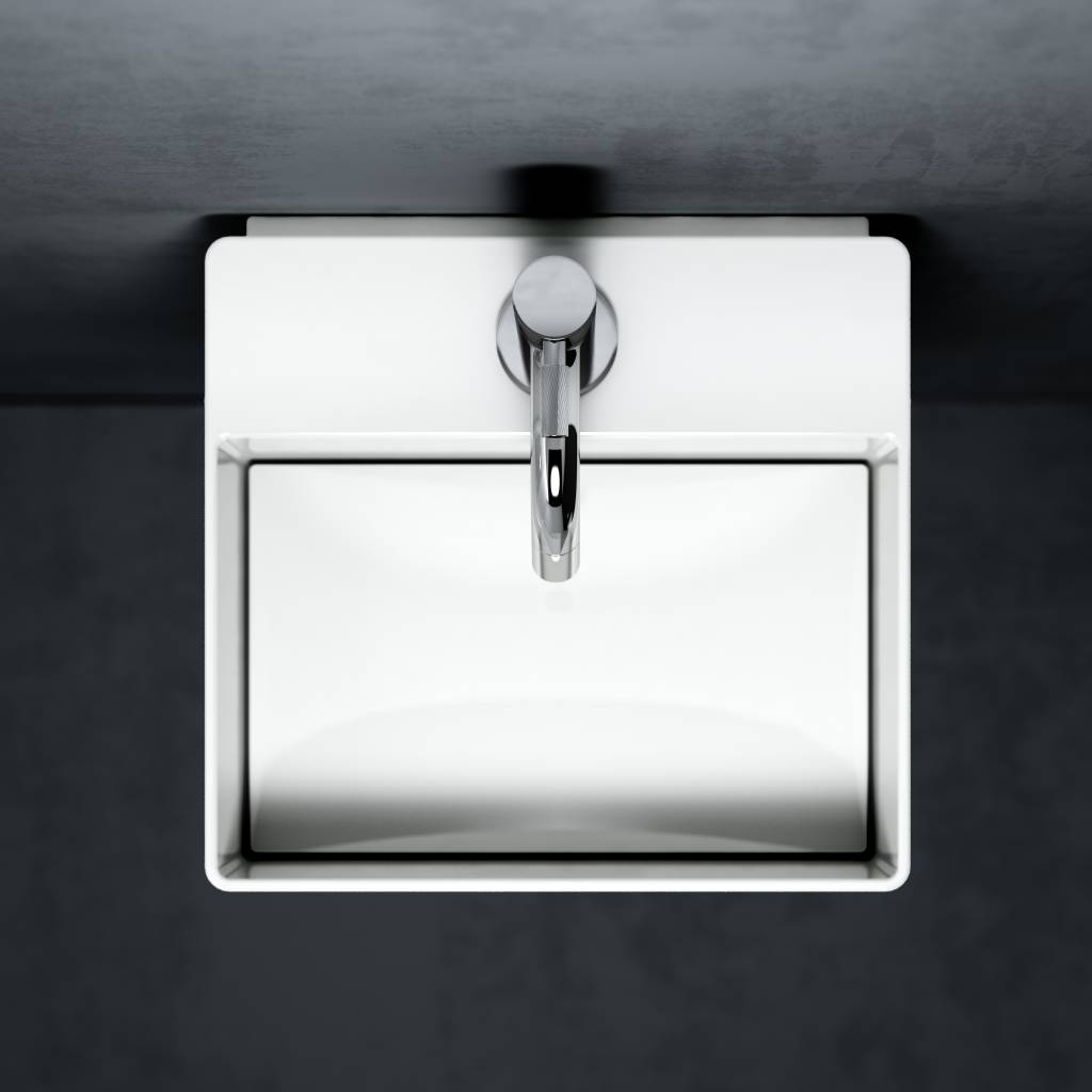 New Flush 1 hand basin with drain plate