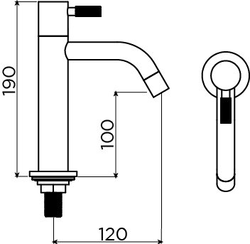 Freddo 2 robinet eau froide, haute