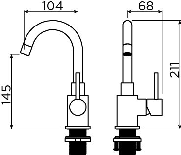 Xo wastafel mengkraan type 1