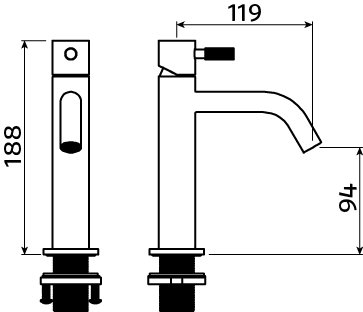 Xo mitigeur pour lavabo type 13