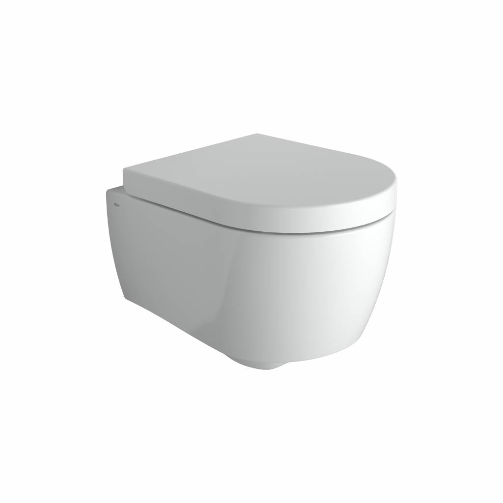 First wandtoilet met zitting en deksel