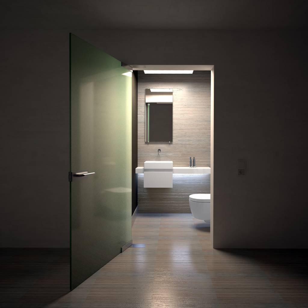 First wall mounted toilet with seat and cover