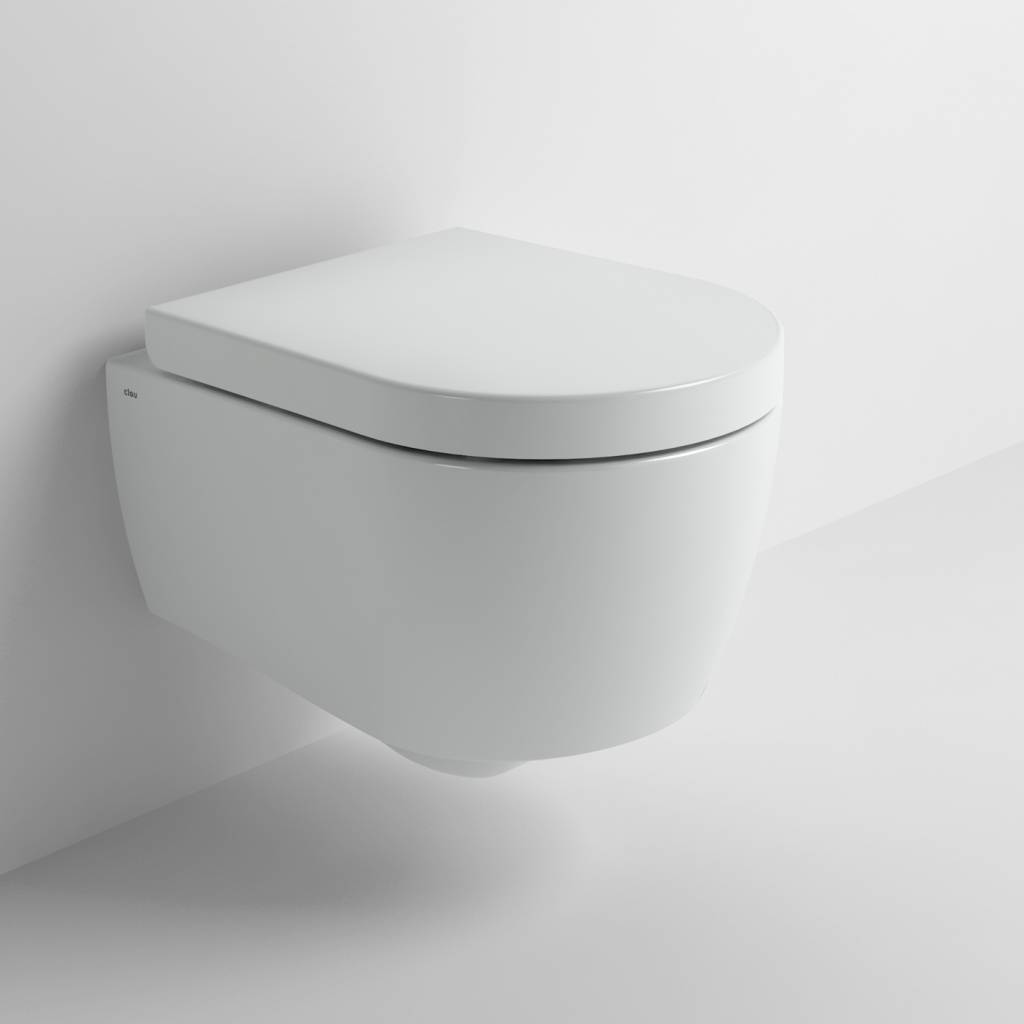 First wandtoilet met zitting en deksel