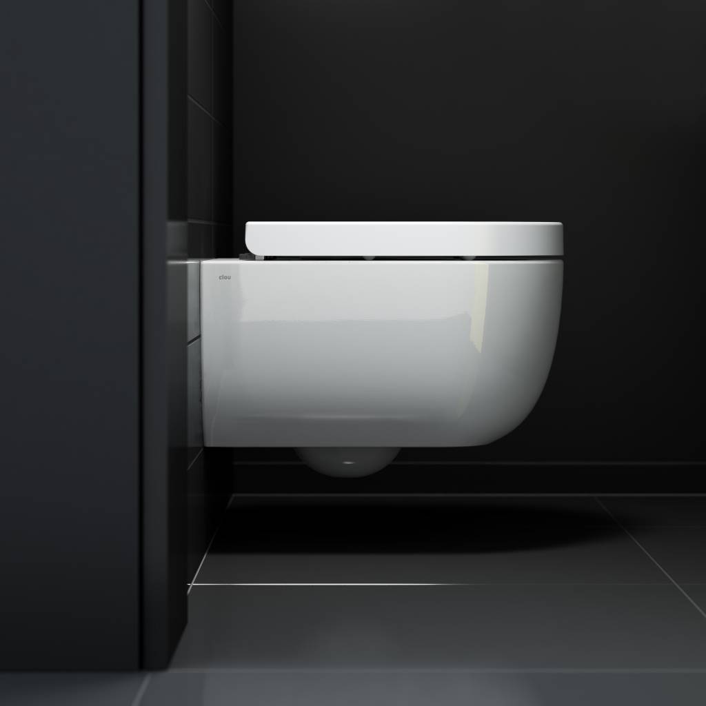 Hammock rimless toilet 49cm, with seat and cover