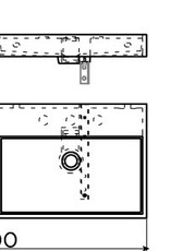 Wash Me double washbasin 110 cm