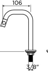 Kaldur cold water tap black