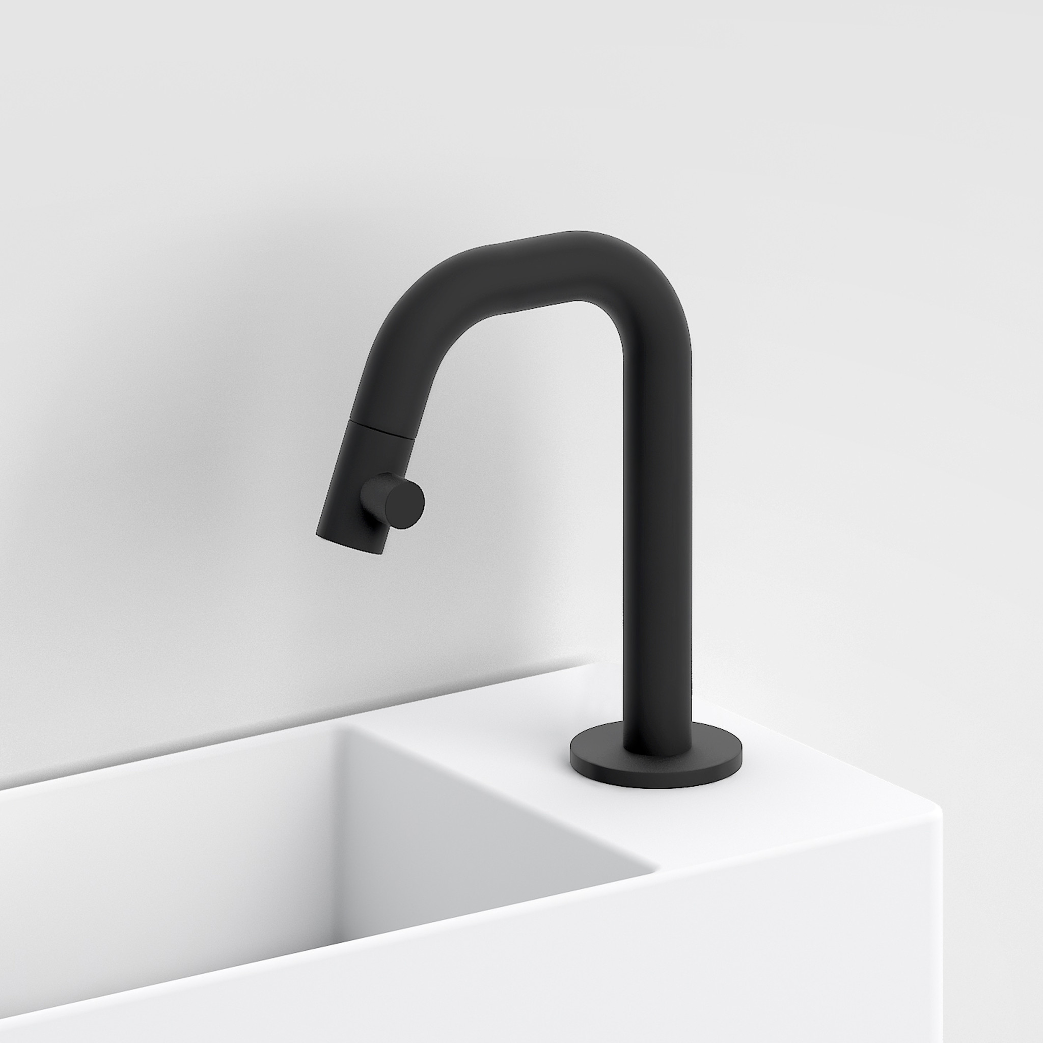 Kaldur cold water tap black