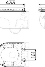 Hammock Toiletzitting met deksel tbv (New) Hammock toilet