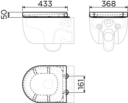 Hammock Toiletzitting met deksel tbv (New) Hammock toilet