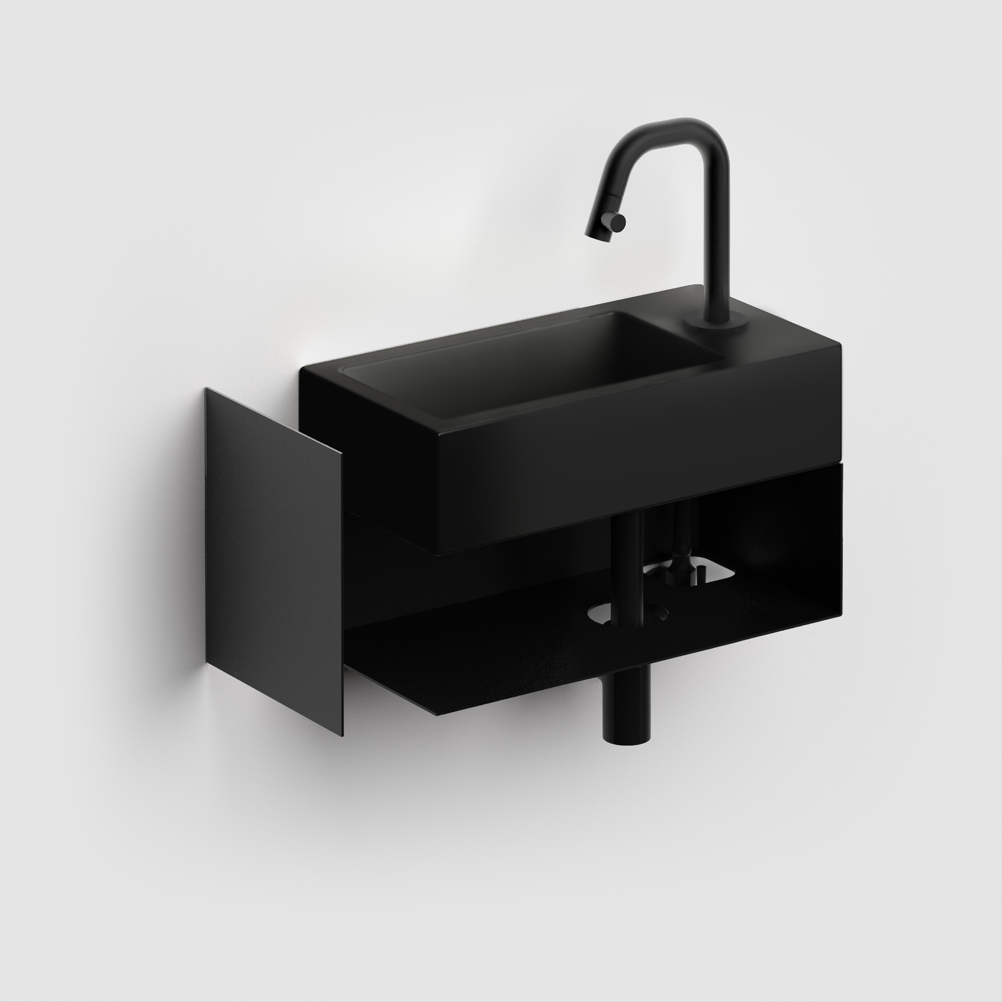 Flush open cabinet with towel holder for Flush 3