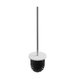 Slim spare toilet brush with handle