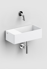 New Flush 3 hand basin left with drain plate