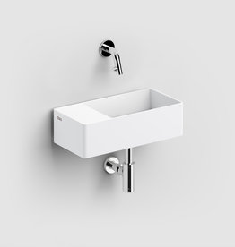 New Flush 3 hand basin left with drain plate