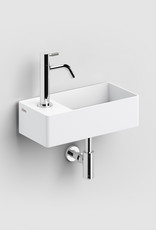 New Flush 3 hand basin left with drain plate