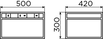 Frame box section cabinet 50 cm for (New) Wash Me