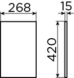 Frame inlay shelf 27 cm for (New) Wash Me