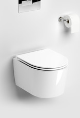 InBe toilette 48 cm, sans bord, avec assise et abattant