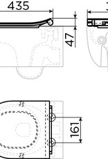 Hammock Dunne toiletzitting met deksel tbv (New) Hammock toilet