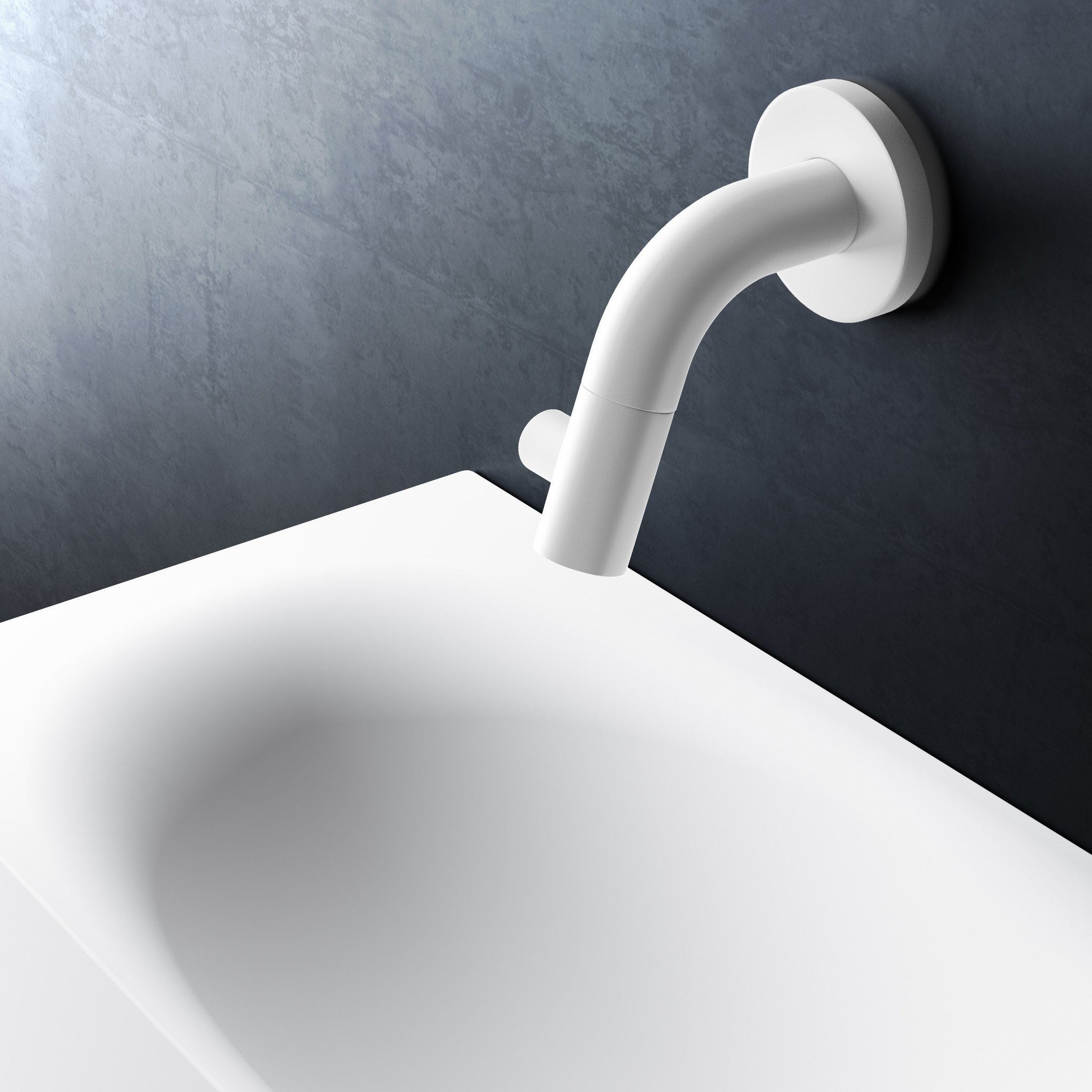 Kaldur cold water tap white