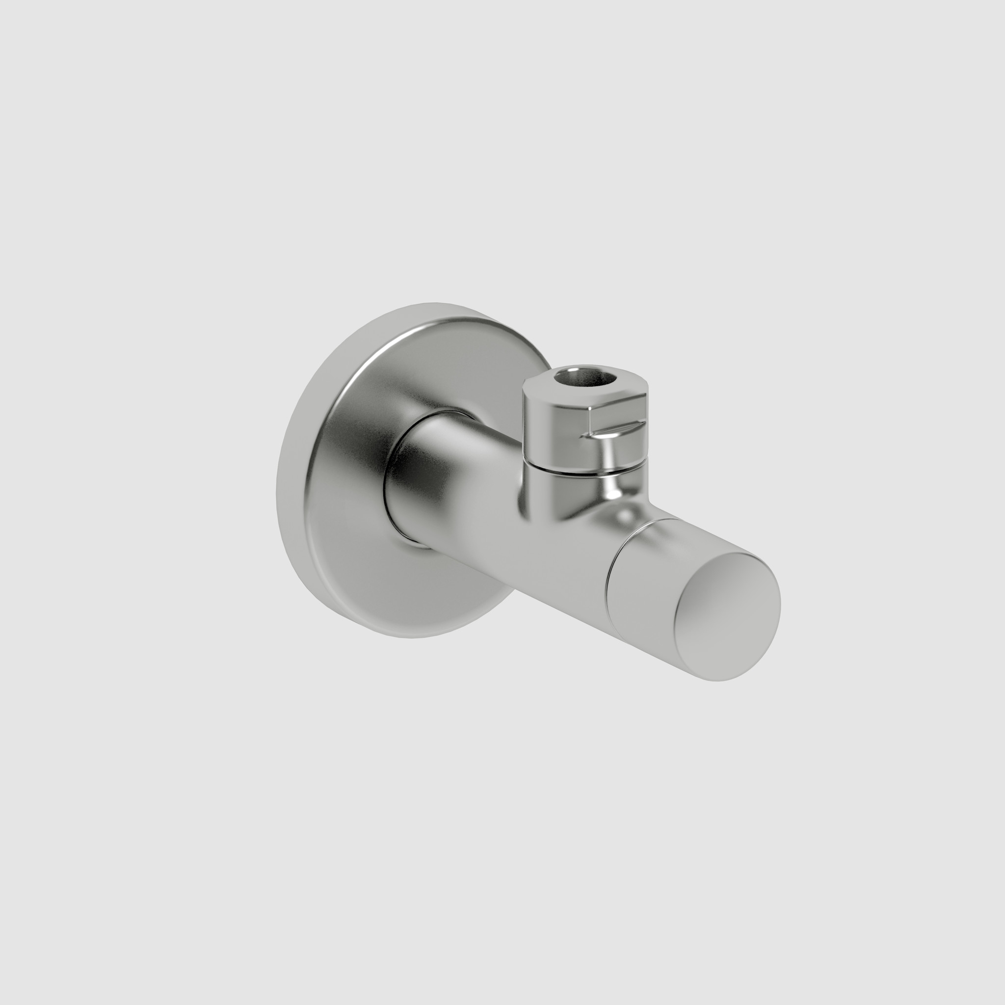 HighTech Marathon 2 design angle valve, brushed stainless steel