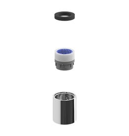 Robinet d'eau en plastique ABS - Buse d'eau froide unique G1/2 - Pour salle  de bain, cuisine, salle de repos, lavabo, accessoires (poignée en fleur
