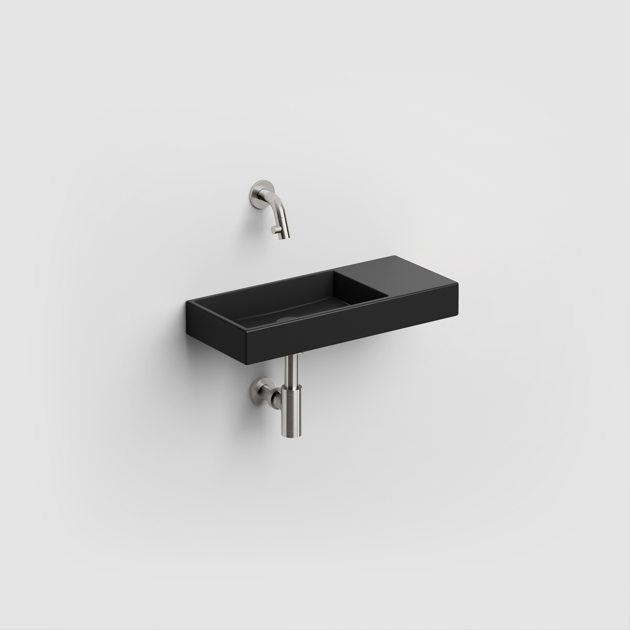 Robinet mural à une eau avec manette isolante et col de cygne haut  Table  inox, lave mains inox, étagère inox, billot de boucher, plonge inox  professionnelle, bac gastro inox, lavabo inox