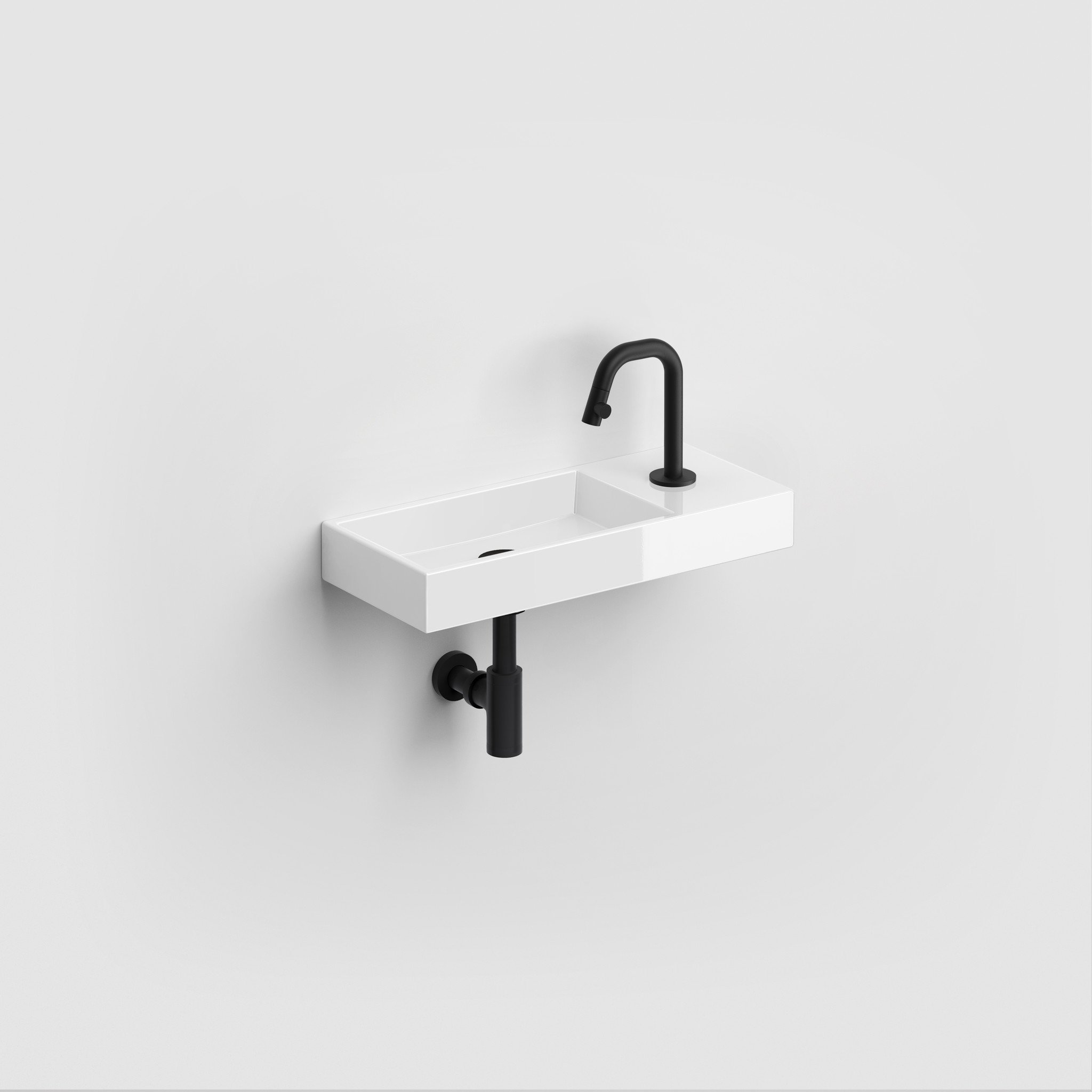 Kaldur cold water tap black