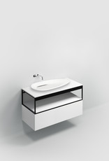 Countertop countertop for Hammock dresser 110 cm, matt white aluite